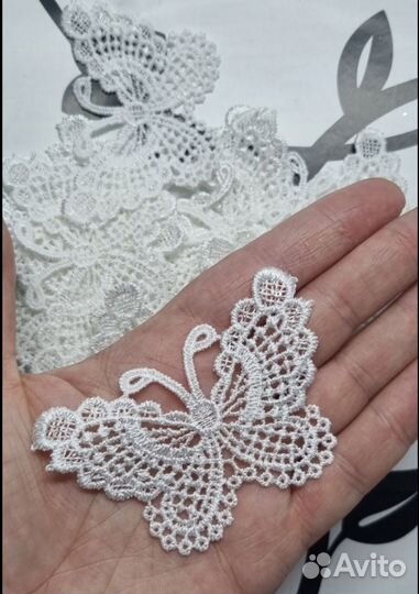 Бабочки кружевной элемент