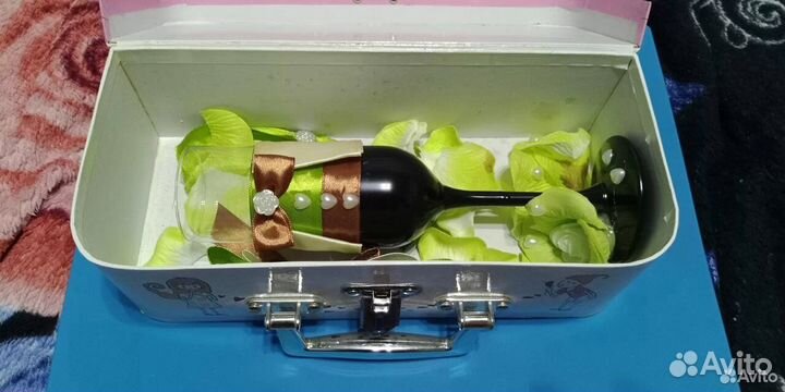 Фужер свадебный в кейсе