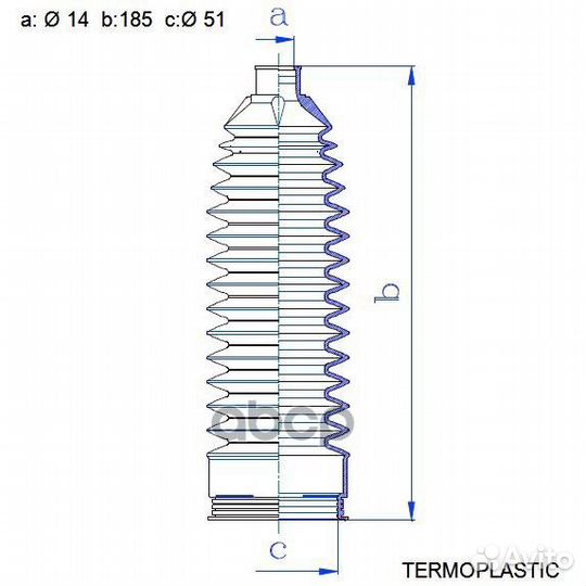 Пыльник рулевой рейки KD31-32-12X;J4103024;PL00