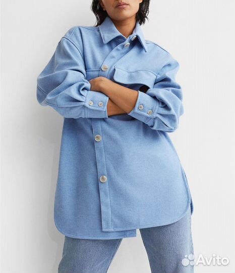 Рубашка-куртка теплая h&m
