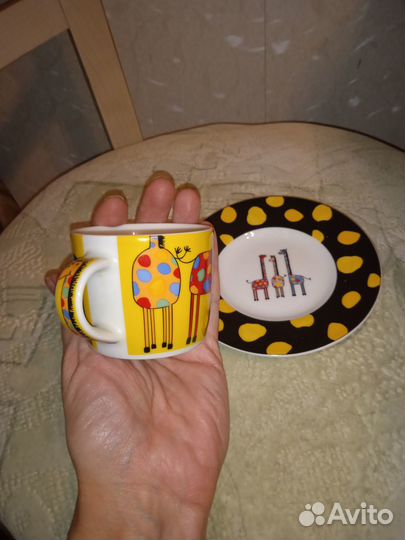 Кофейная пара, редкая, 2 кружки и 2 блюдца
