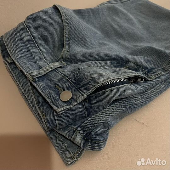 Джинсовая юбка миди 44