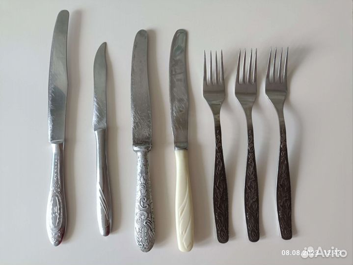 Вилки ложки ножи СССР