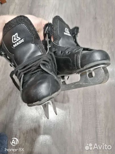 Коньки детские двухполозные размер 31