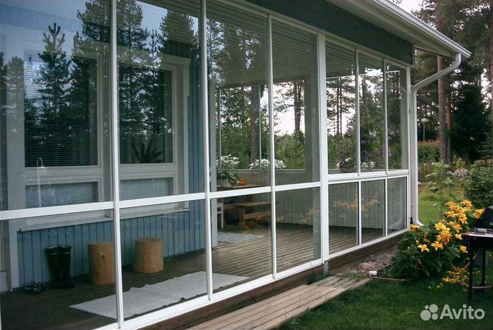 Алюминиевые окна на терассу
