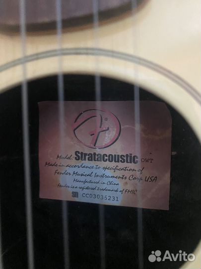 Fender stratacoustic