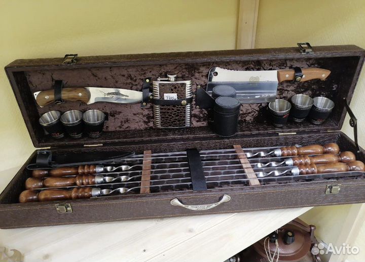 Шампура в чемодане / Шампура подарочные