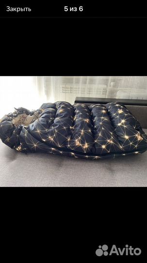 Зимний конверт кокон + рукавицы