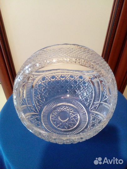 Конфетница СССР, 18 см, хрусталь