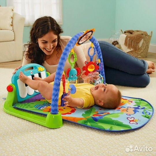 Коврик для малыша с пианино Fisher Price