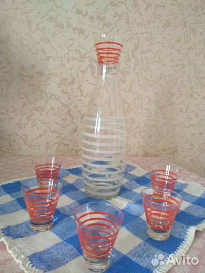 Графин с рюмками СССР