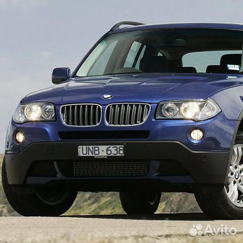 Передний бампер верхний в цвет BMW X3 E83 (2007)