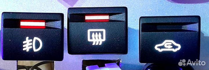 Кнопки с пересветом Гранта, Приора, Калина