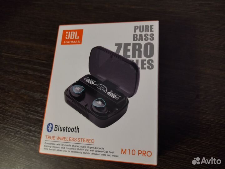 Беспроводные наушники JBL M10 PRO Новые