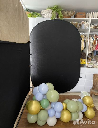 Фон на пружине черно/белый 1,40 на 2,30