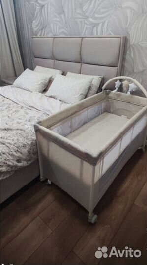 Кровать-манеж Lorelli Torino 2 Plus бежевый