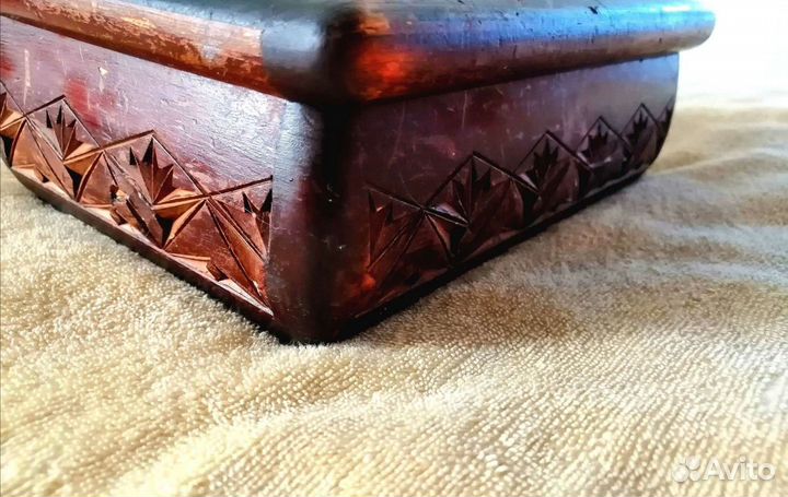 Шкатулка резная-ларец СССР 1940-е