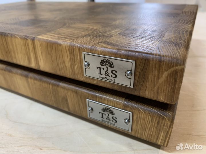 Доска разделочная дубовая -торцевая