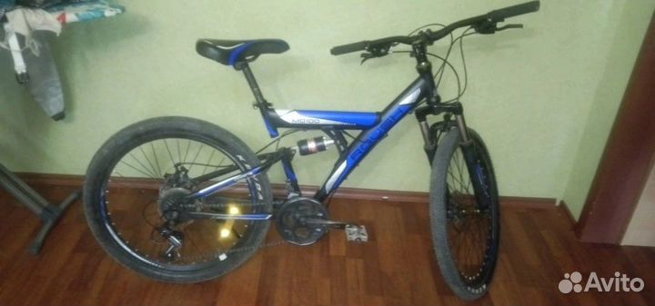 Велосипед мд 100 синего цвета 21 скорость