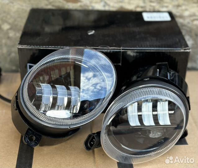 Противотуманные фары LED Audi жел/бел