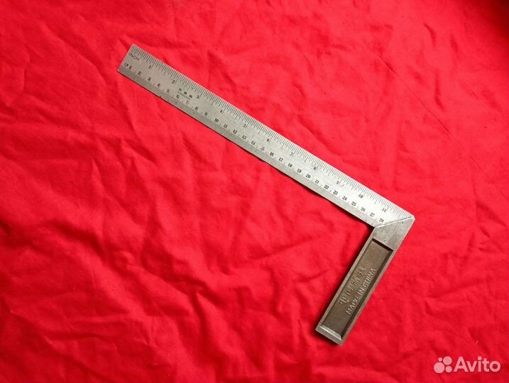 Угольник столярный Diamond brand, линейка СССР