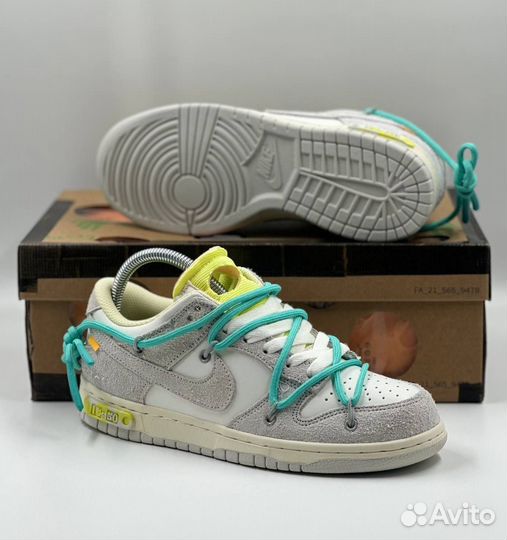 Кроссовки женские Nike Dunk Low x Off-White