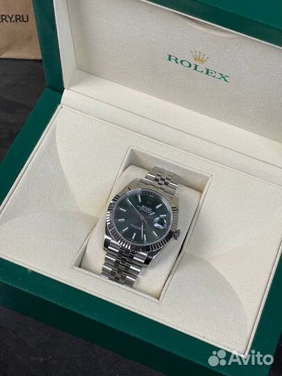 Часы Rolex DateJust Green Dial Премиум