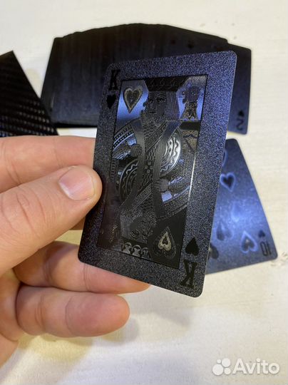 Черные пластиковые карты 54 шт (новые)