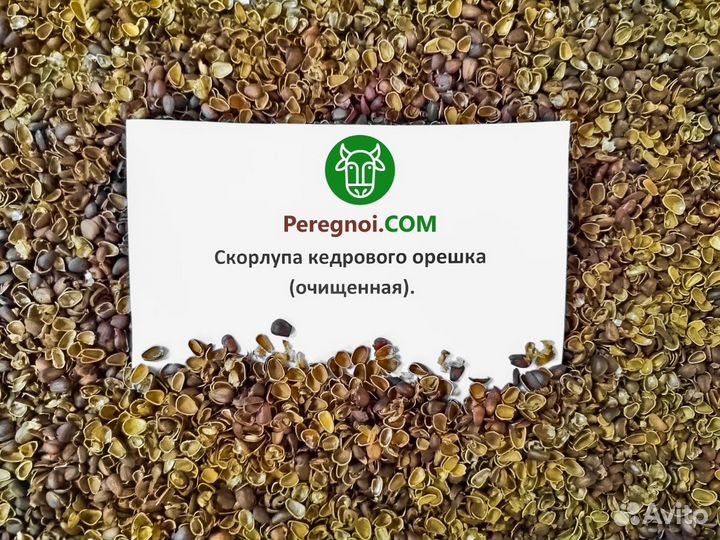 Скорлупа кедрового ореха в мешках (60 литров)