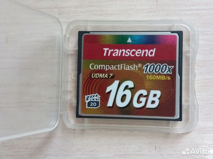 Карта памяти Compact Flash Transcend 16 gb