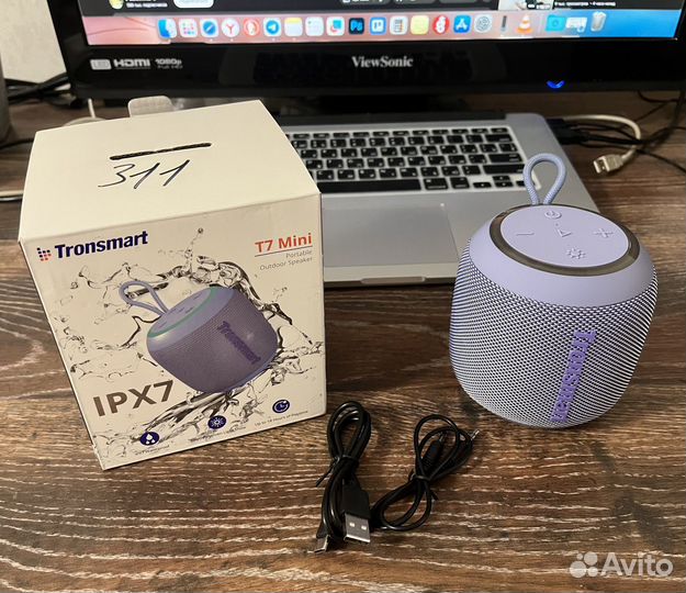 Блютуз колонка Tronsmart T7 Mini фиолетовая