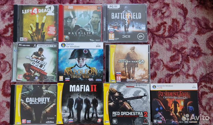 Старые лицензионные диски б/у