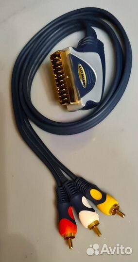 М/Б кабели: scart - 3-rca и svhs - svhs (2 типов)