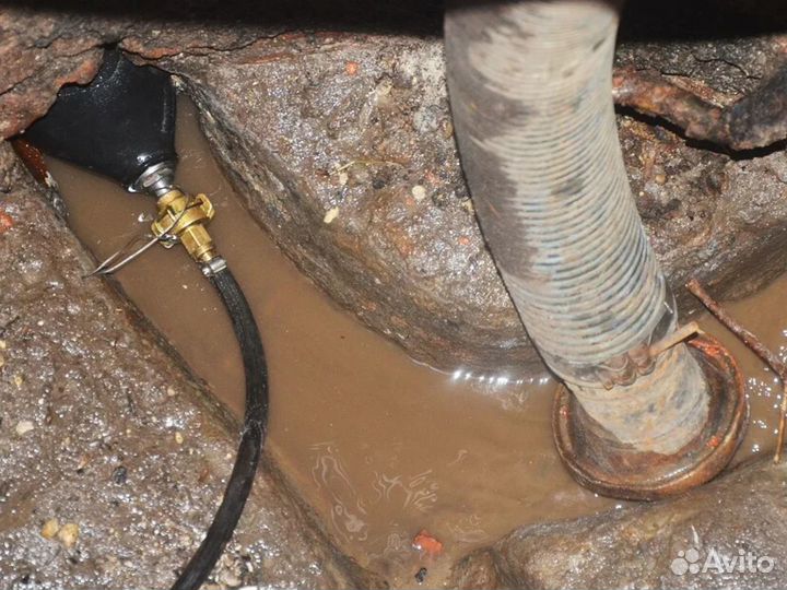 Прочистка канализации. Устранение засоров