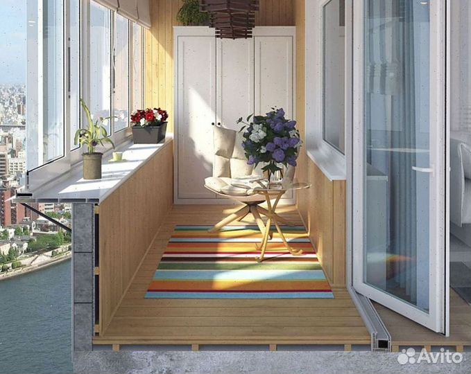 Лоджия 3м под ключ