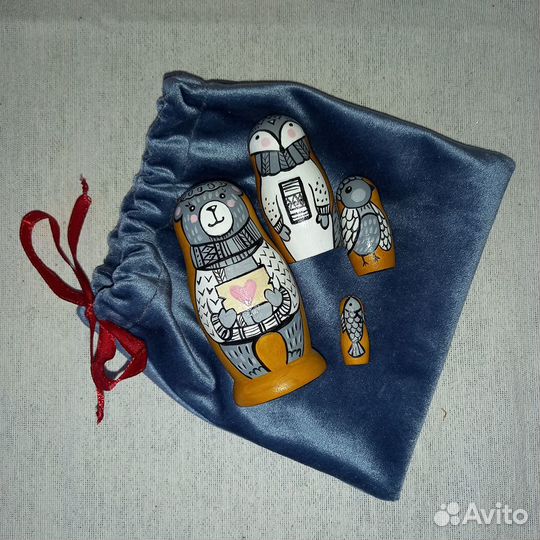 Матрешка набор 8,5 см,диаметр 4,5см