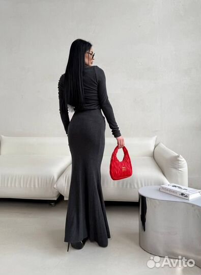 Кашемировое платье 4 цв