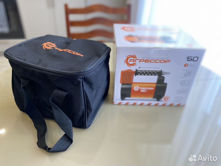 Компрессор автомобильный агрессор, 50 л./мин