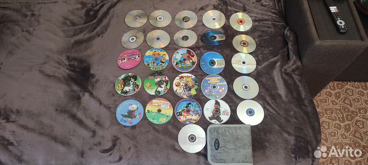 Dvd, Двд диски 26шт (с сумкой) мультфильмы