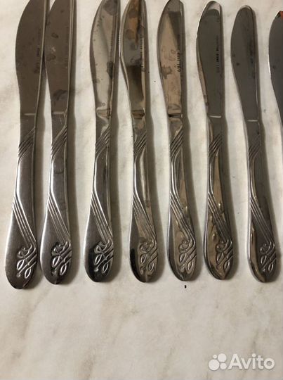 Ложки мельхиор,ложки и ножи нерж СССР