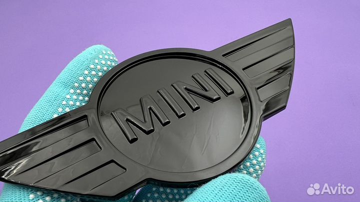 Эмблема mini 15 см черная мини значок