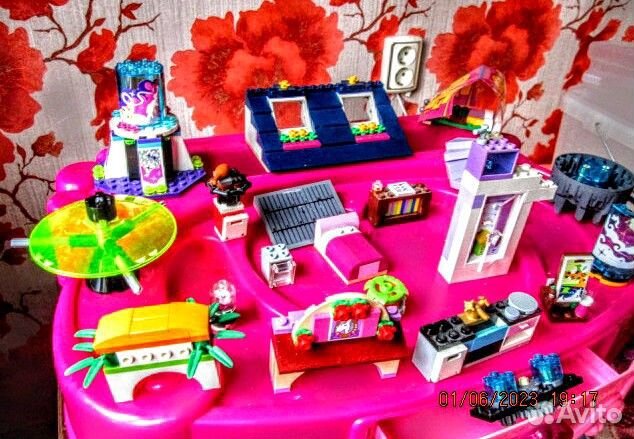 Конструктор Лего, сборные и отдельные детали