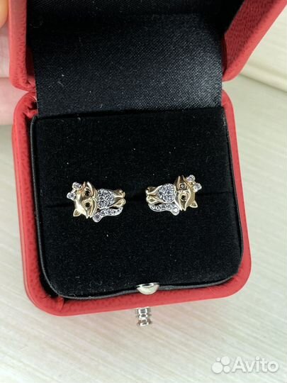 Золотые серьги