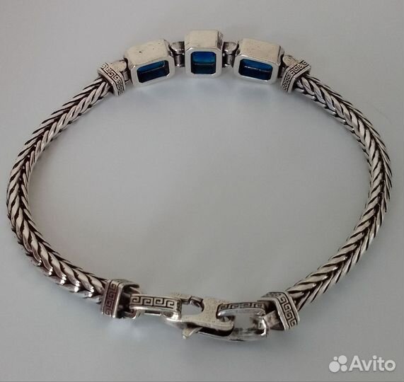 Мужской серебряный браслет