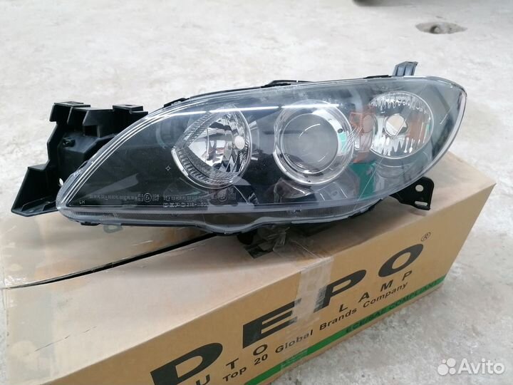 Фара левая mazda 3 bk седан