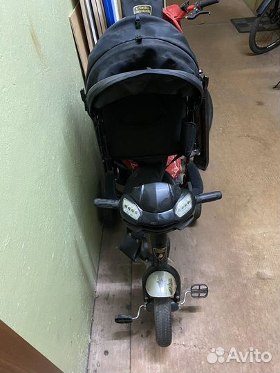 Детский велосипед с ручкой lamborghini