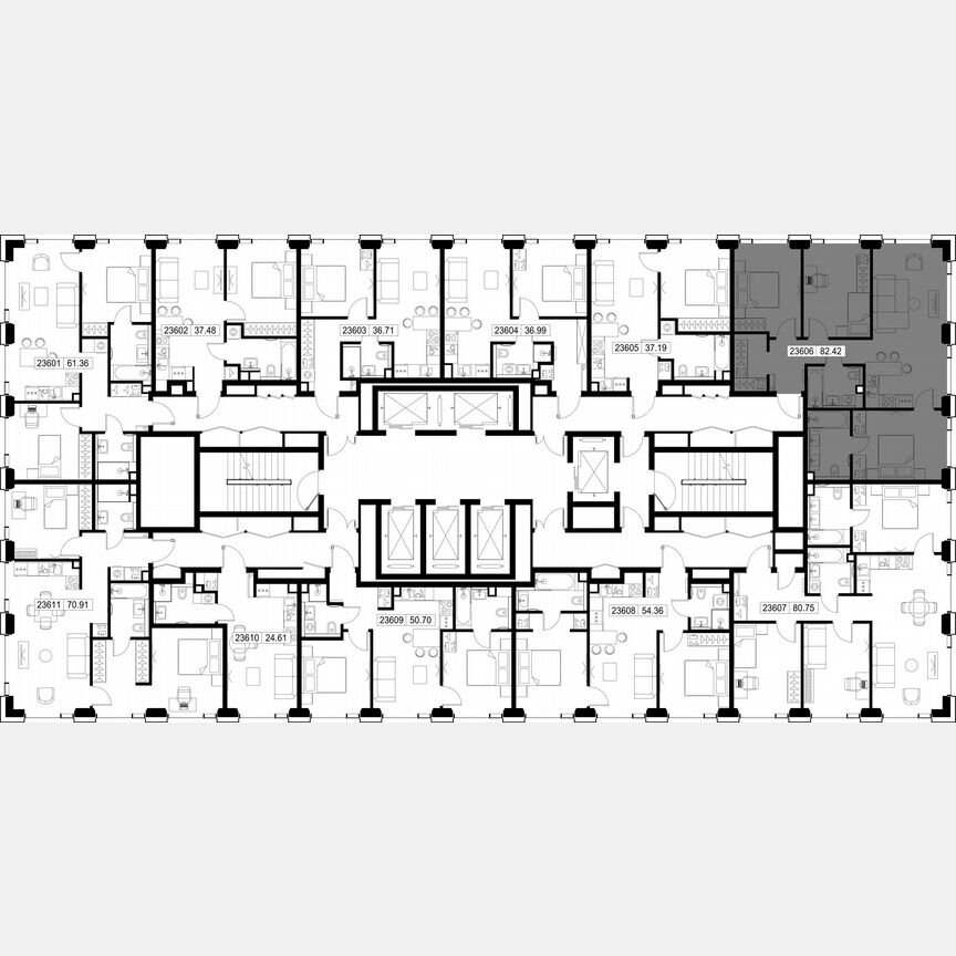 3-к. квартира, 82,4 м², 36/59 эт.
