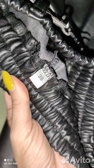 Брюки кожаные для девочки