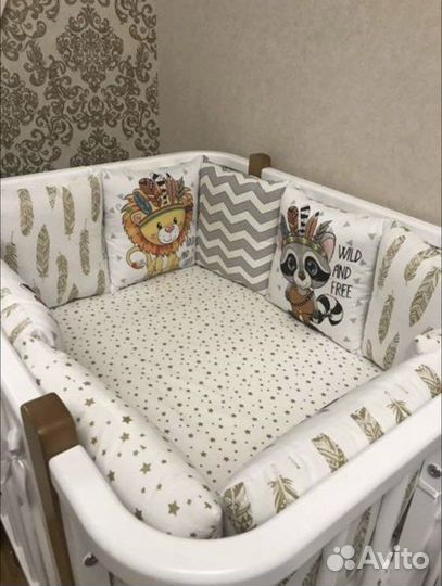 Бортики в детскую кроватку бу