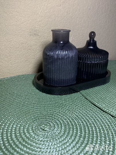 Набор ваза и шкатулка из эпоксидной смолы